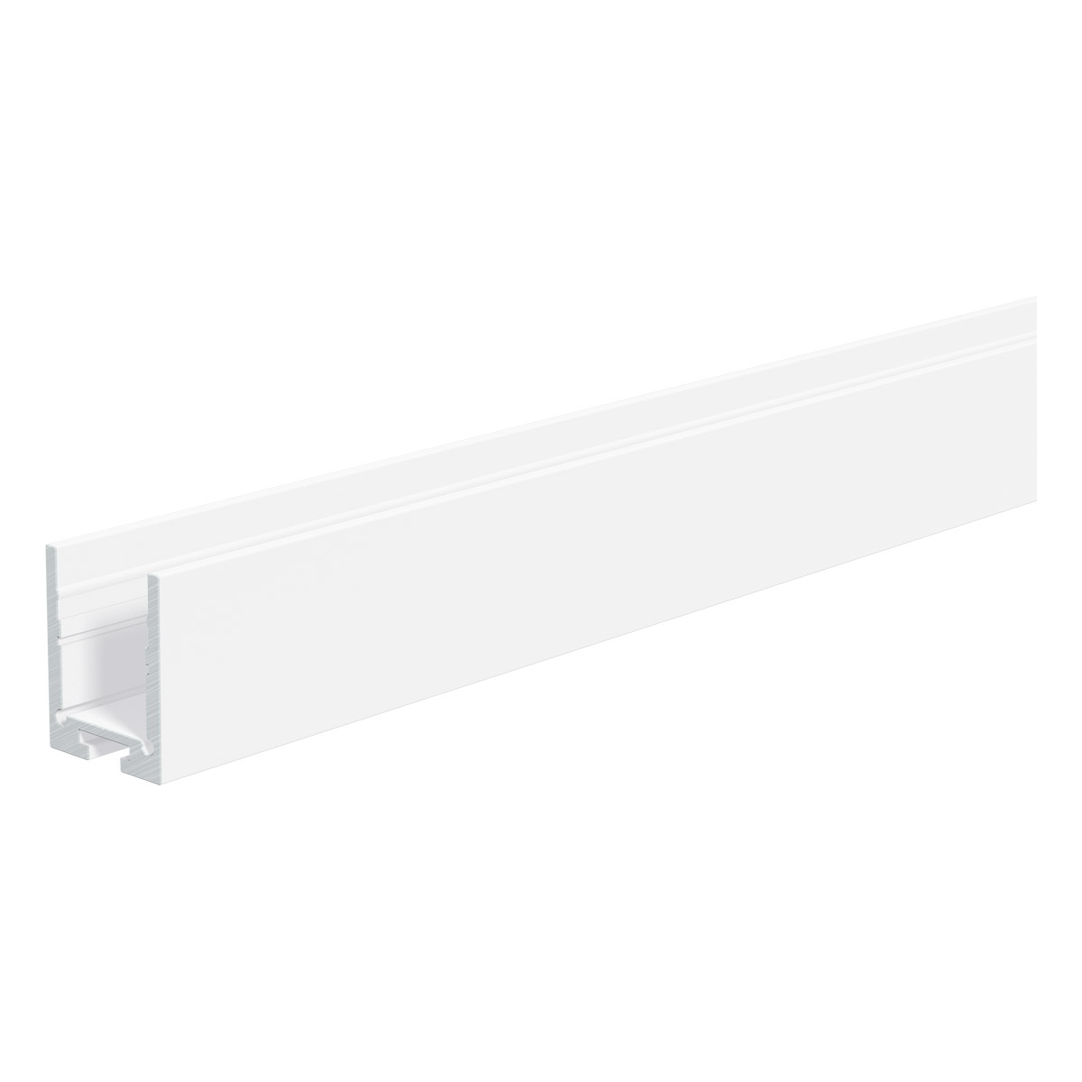 UProfil, hoch weiß AluminiumProfil 300cm weiß pulverbeschichtet