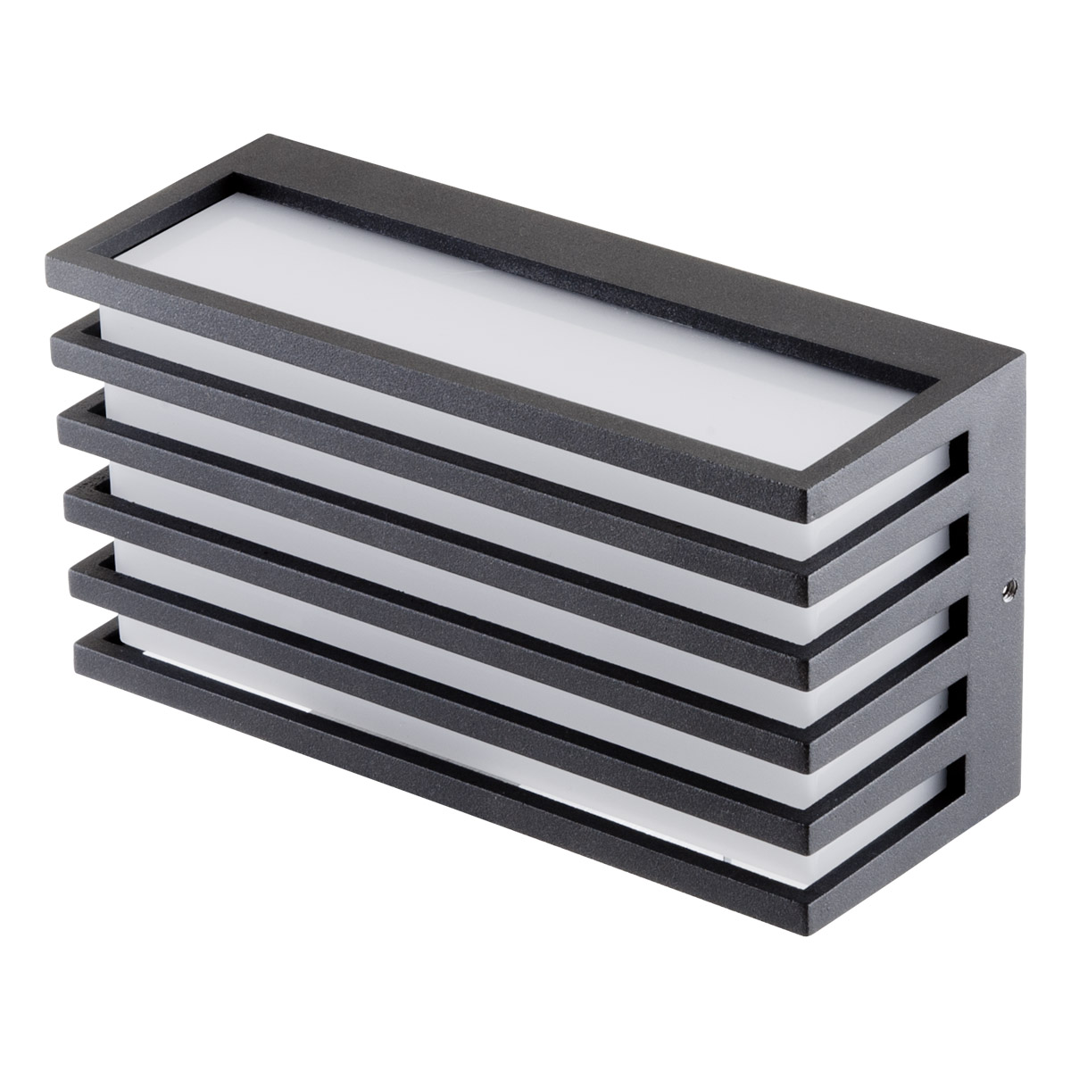 LED Wandanbau - anthrazit IP54 - 100-240V - 9W - 3000K - 400lm