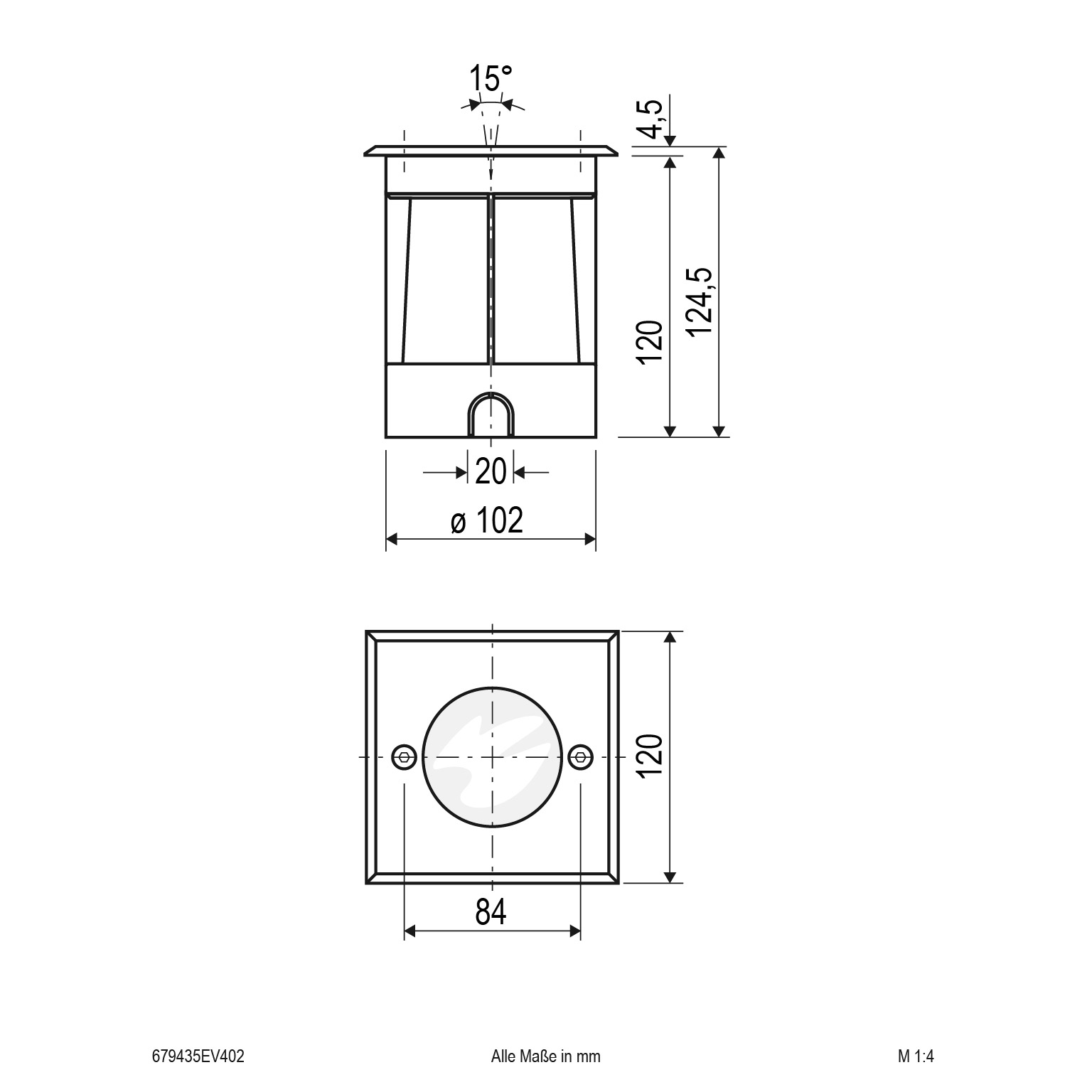LED Bodeneinbau - quad. - schwenkbar - EDS / Alu - inkl. LM IP67 - 230V